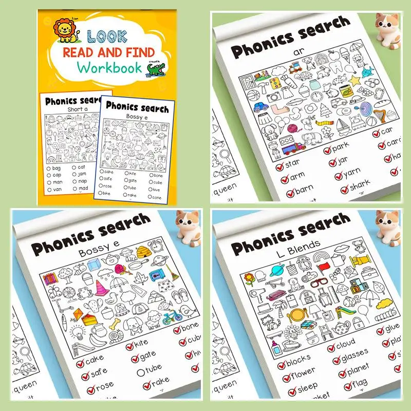 Phonics and Vocabulary Workbook for Ages 4-8 Discover the Fun in Word Search and Reading
Phonics and Vocabulary Workbook for Ages 4-8 Discover the Fun in Word Search and Reading