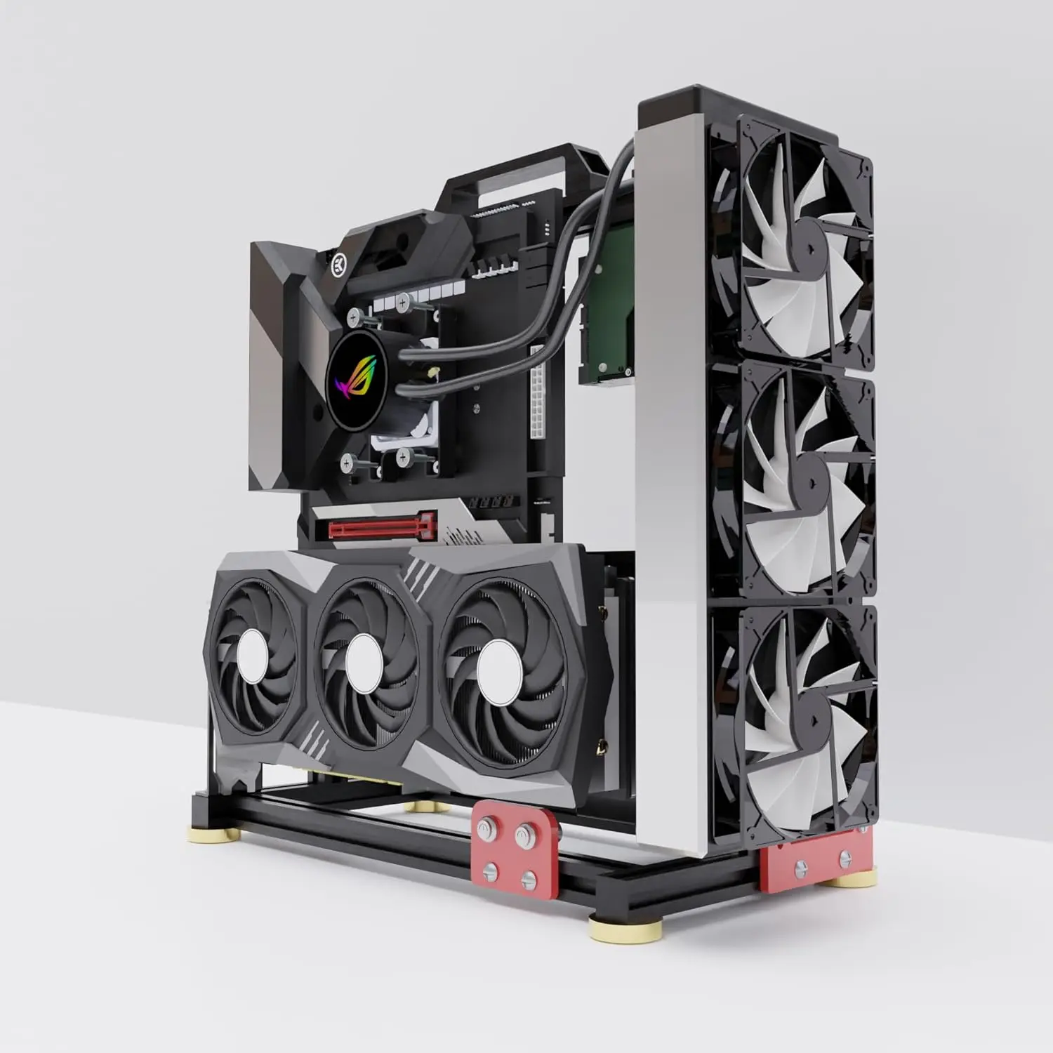 DIY Aluminum PC Open Case Test Bench Support Water Cooling ATX ITX E-ATX Silver
DIY Aluminum PC Open Case Test Bench Support Water Cooling ATX ITX E-ATX Silver
