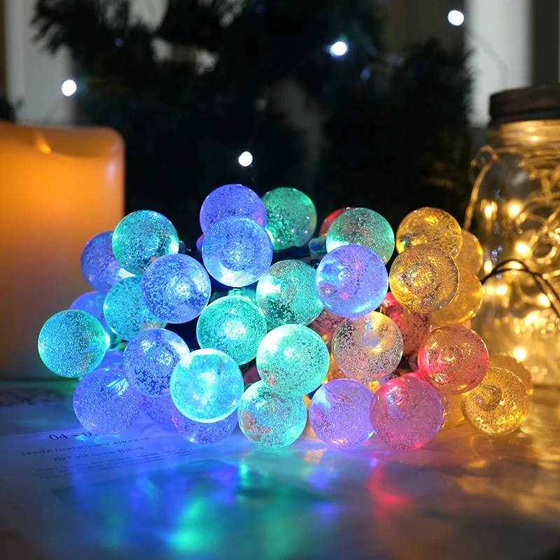 Solar Light Crystal Ball LED String Lights 8 Modes Fairy Lights Garlands for Outdoor Christmas Party Decoration 5M/7M/12M/22M
Solar Light Crystal Ball LED String Lights 8 Modes Fairy Lights Garlands for Outdoor Christmas Party Decoration 5M/7M/12M/22M