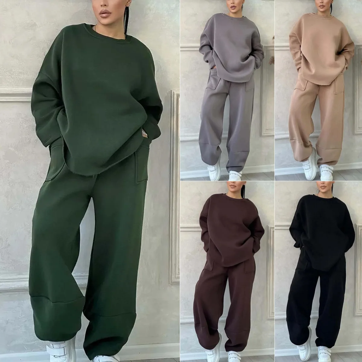 Женская блузка, рубашка, брюки, комплекты костюмов, повседневная женская однотонная блузка с длинными рукавами, топ, уличная одежда, спортивный костюм, спортивная одежда из двух предметов
Женская блузка, рубашка, брюки, комплекты костюмов, повседневная женская однотонная блузка с длинными рукавами, топ, уличная одежда, спортивный костюм, спортивная одежда из двух предметов