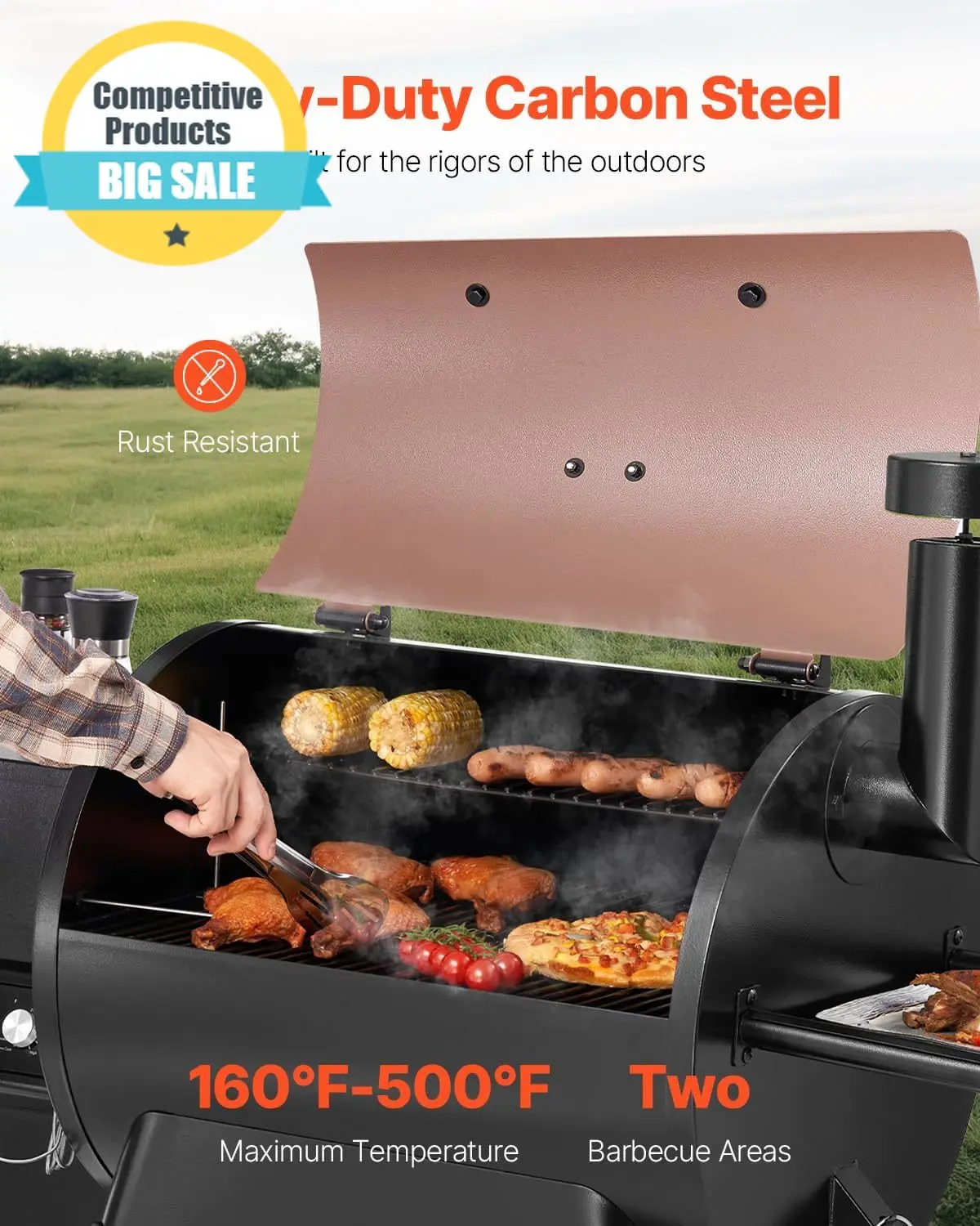 Substantial Wood Pellet Grill Smoker 8 In 1 BBQ Grills For Outdoor Cooking 575 Square Inches Cook Area Electric Grill And Smoker
Substantial Wood Pellet Grill Smoker 8 In 1 BBQ Grills For Outdoor Cooking 575 Square Inches Cook Area Electric Grill And Smoker