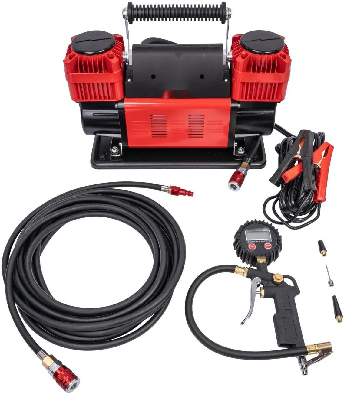 HF102-15C Heavy Duty Multi Functional Compressor 12V Strong Power Auto Inflatable Air Compressor With Pressure Monitoring
HF102-15C Heavy Duty Multi Functional Compressor 12V Strong Power Auto Inflatable Air Compressor With Pressure Monitoring