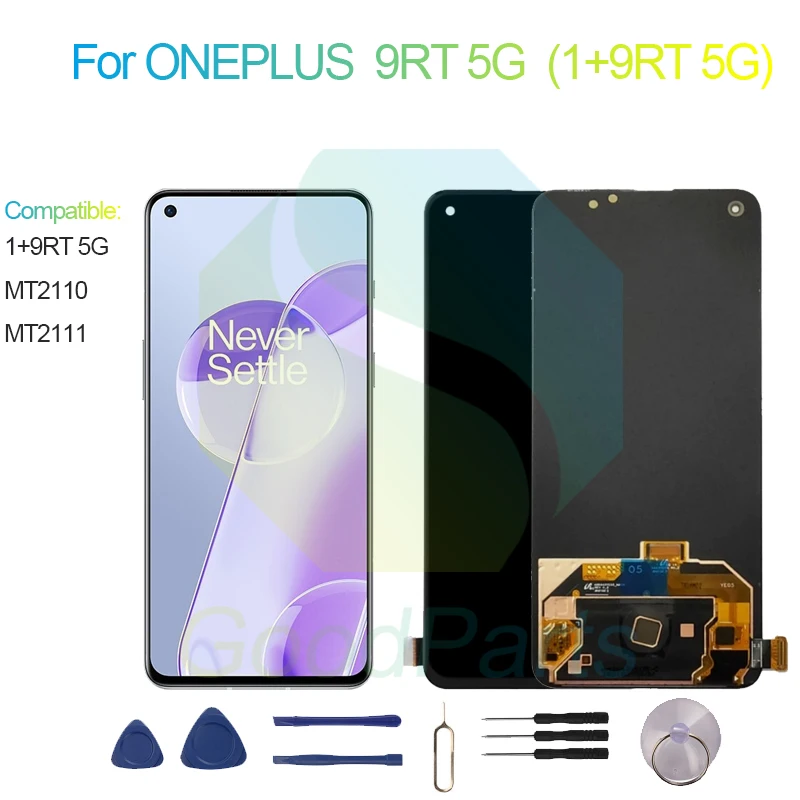 For ONEPLUS 9RT 5G LCD Display Screen 6.62" MT2110, MT2111 1+9RT 5G Touch Digitizer Assembly Replacement
For ONEPLUS 9RT 5G LCD Display Screen 6.62" MT2110, MT2111 1+9RT 5G Touch Digitizer Assembly Replacement
