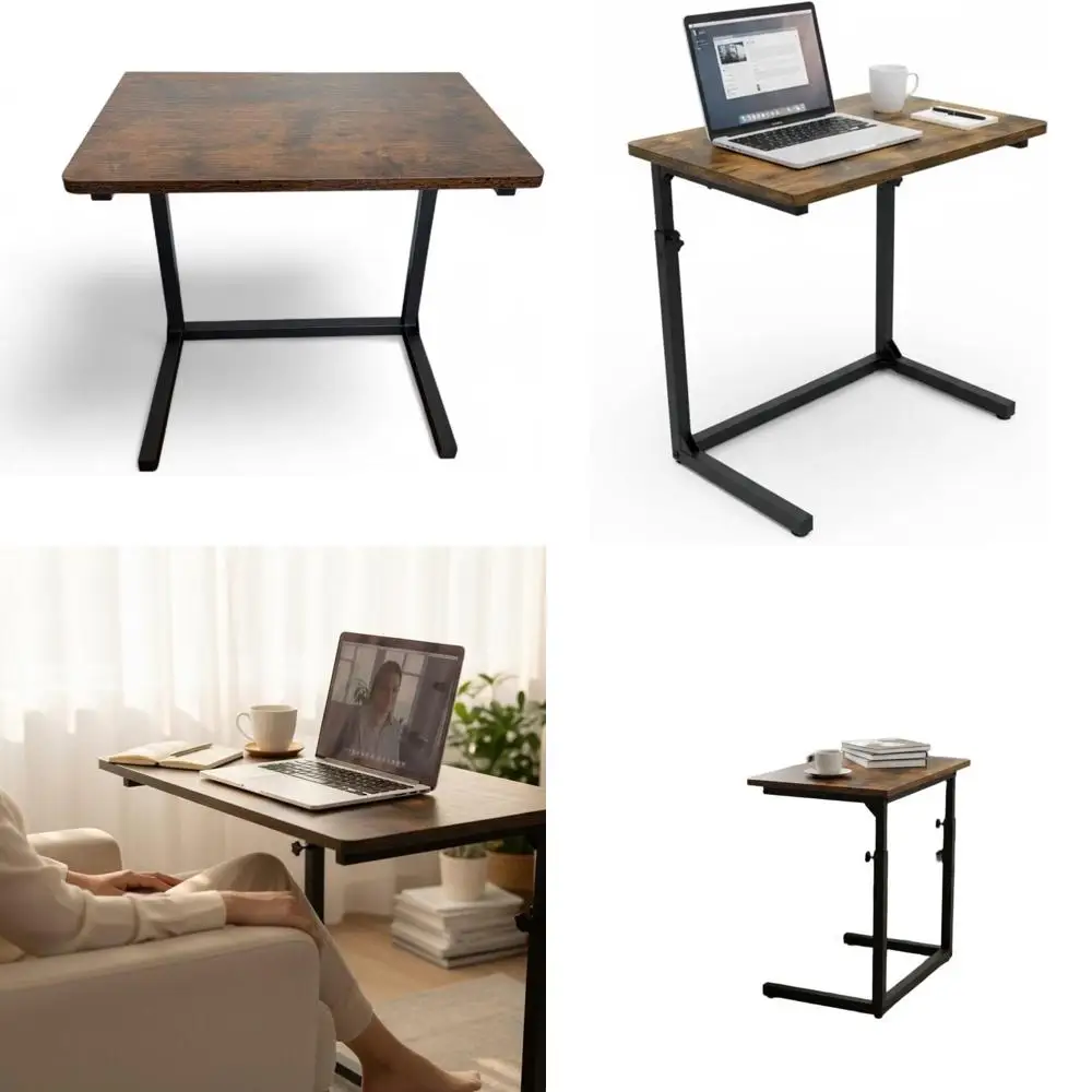 Adjustable Height Laptop Desk, Rustic Brown, C-Shaped Sofa Side Table
Adjustable Height Laptop Desk, Rustic Brown, C-Shaped Sofa Side Table