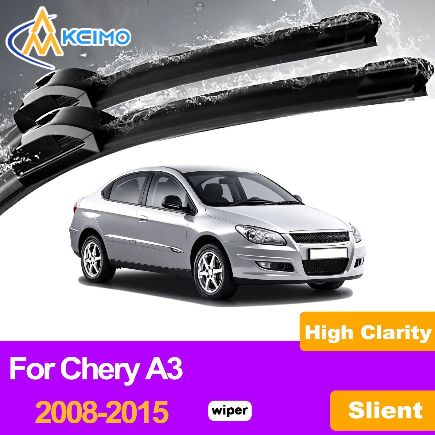 KCIMO 2PCS Front Windshield Wiper Blades For Chery A3 2008-2015, Car Accessories Simple Snap On Installation No Tools Needed
KCIMO 2PCS Front Windshield Wiper Blades For Chery A3 2008-2015, Car Accessories Simple Snap On Installation No Tools Needed