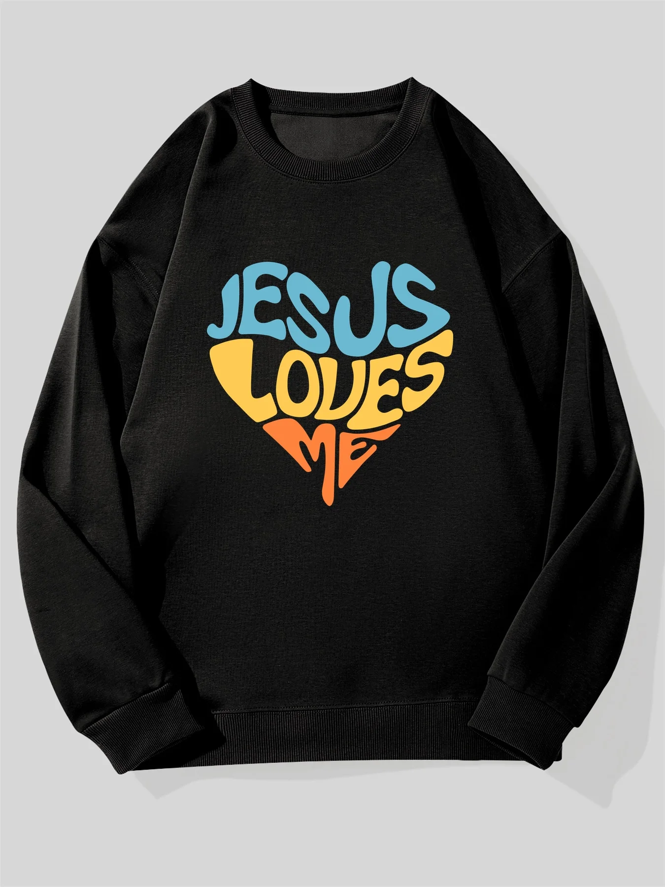 Мужская толстовка «Иисус любит меня веры» — белый повседневный пуловер большого размера со стихами, бирюзовым и оранжевым сердечком, круглый
Мужская толстовка «Иисус любит меня веры» — белый повседневный пуловер большого размера со стихами, бирюзовым и оранжевым сердечком, круглый