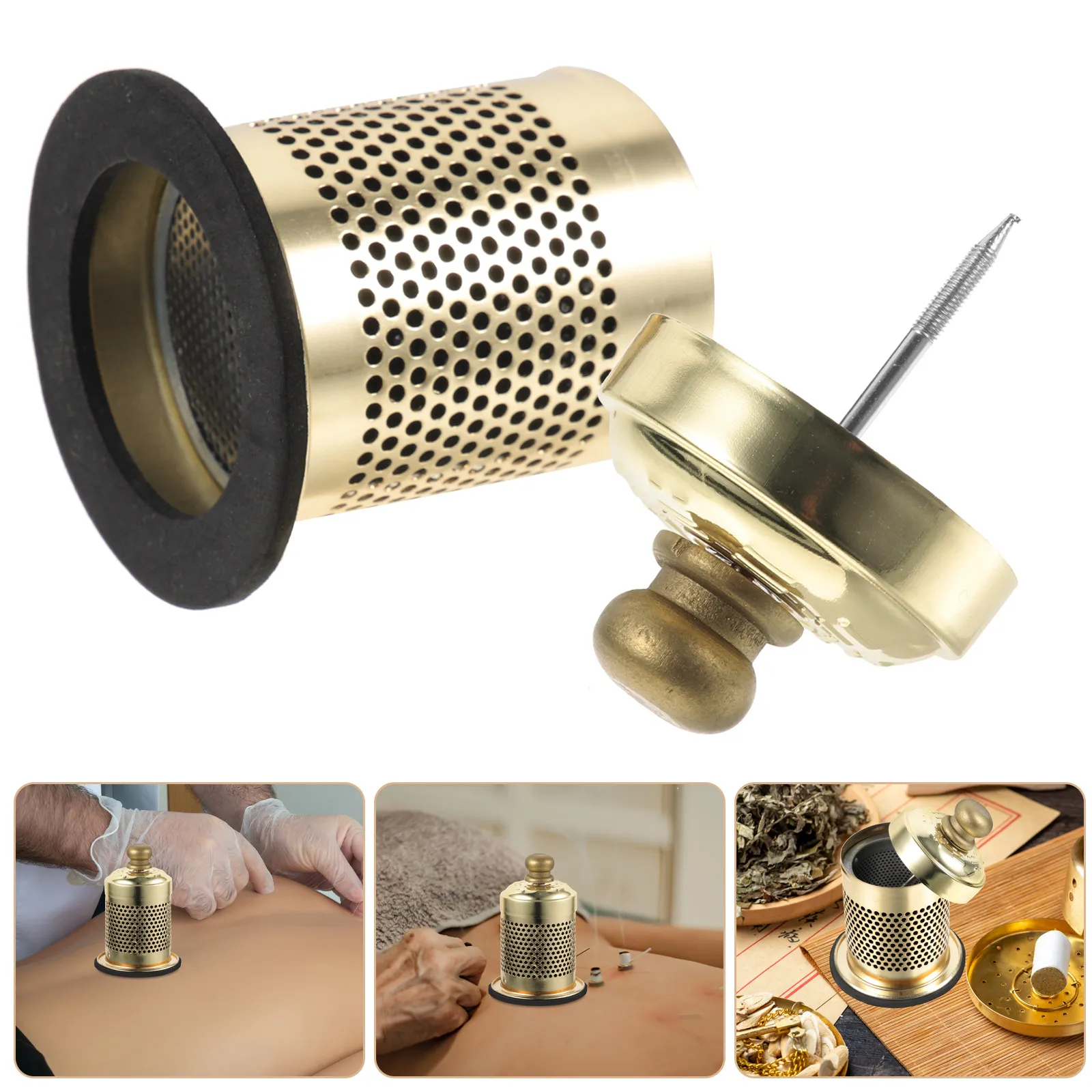 Portable Body Moxibustion Box Smokeless Copper Moxa Burner Adjustable Temperature Moxibustion Tool for Whole Body Pain Relief
Portable Body Moxibustion Box Smokeless Copper Moxa Burner Adjustable Temperature Moxibustion Tool for Whole Body Pain Relief