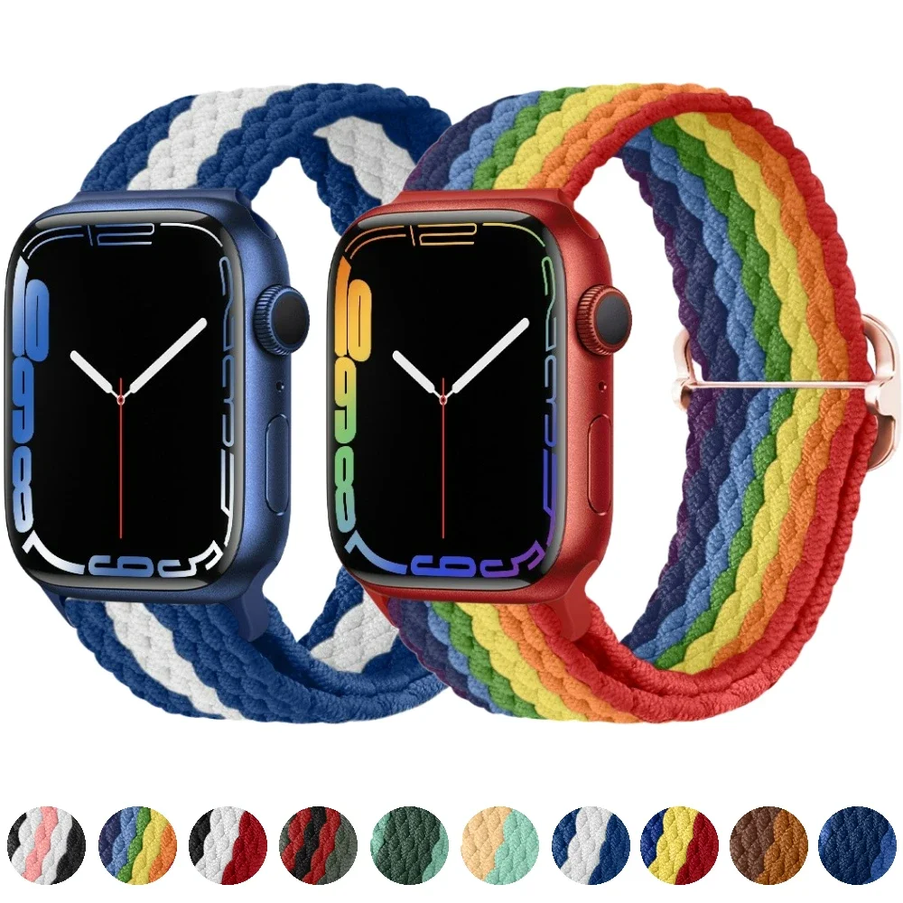 Braided Loop Strap for Apple Watch Band 44mm 40mm 46mm 42mm 45mm 41mm 49mm Nylon Bracelet iWatch Series 10 Ultra 9 8 7 6 5 3 SE2
Braided Loop Strap for Apple Watch Band 44mm 40mm 46mm 42mm 45mm 41mm 49mm Nylon Bracelet iWatch Series 10 Ultra 9 8 7 6 5 3 SE2