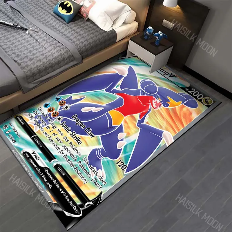 Garchomp Cards Themed Carpet Living Room Bedroom Bedside Floor Four Seasons Mat Area Rug Home Decor Luxury Gift for Anime Lovers
Garchomp Cards Themed Carpet Living Room Bedroom Bedside Floor Four Seasons Mat Area Rug Home Decor Luxury Gift for Anime Lovers