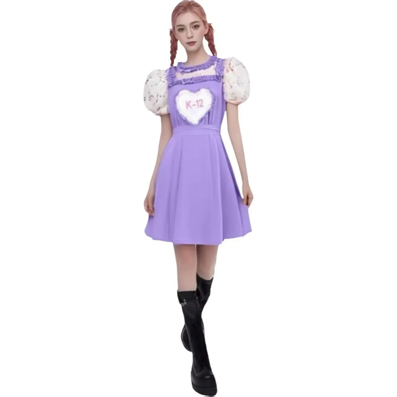 Movie K-12 Women's Crybaby Angelita Cosplay K12 Uniform Pink Purple Dress Sweet Girls Melanie Martinez Outfits Halloween Costum
Movie K-12 Women's Crybaby Angelita Cosplay K12 Uniform Pink Purple Dress Sweet Girls Melanie Martinez Outfits Halloween Costum