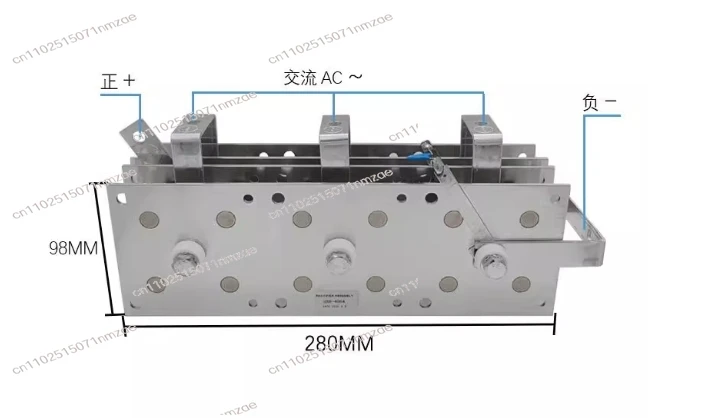 Gas shielded welding, charger, rectifier bridge UDS400A three-phase 100 * 300 four pieces
Gas shielded welding, charger, rectifier bridge UDS400A three-phase 100 * 300 four pieces