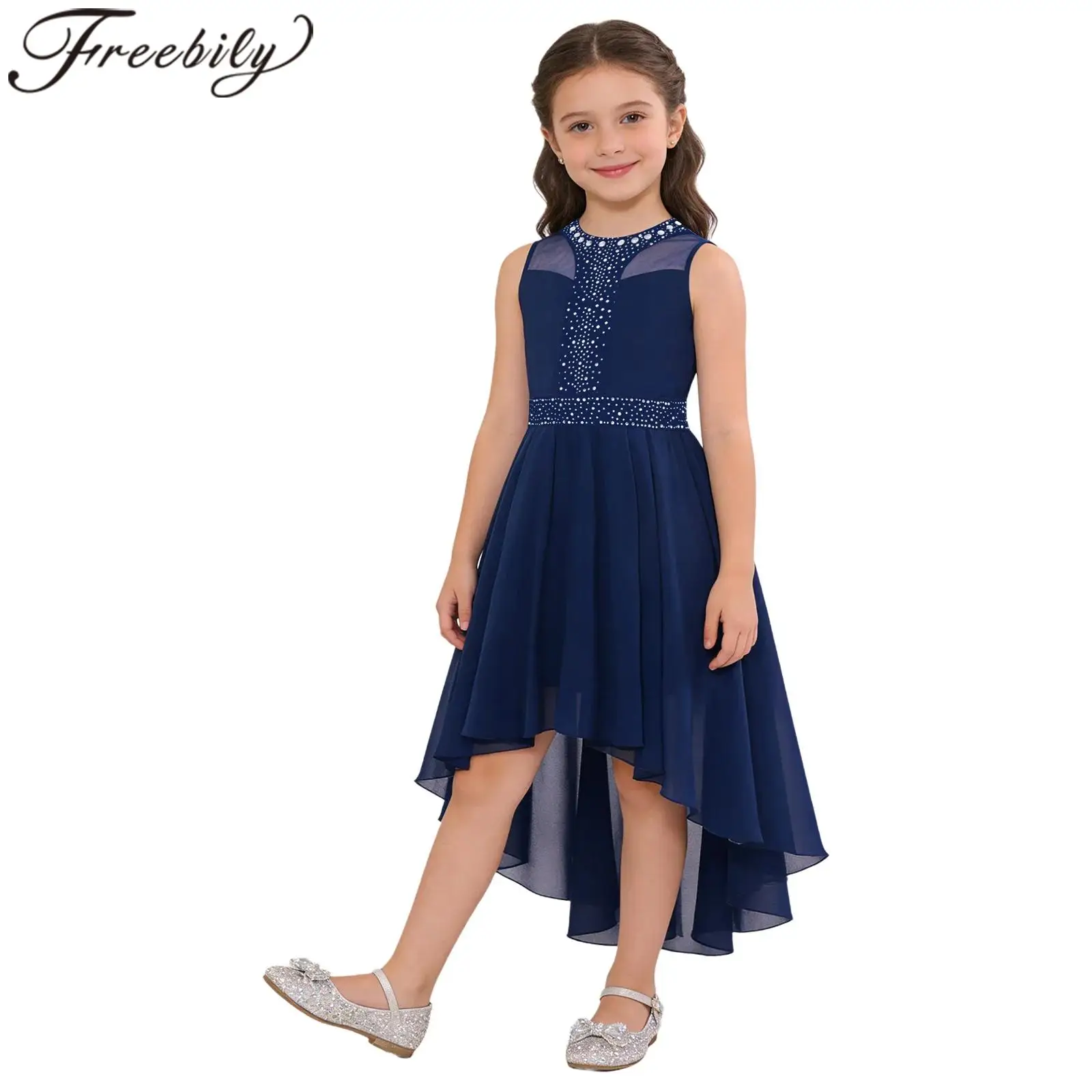 Girls Costume Pageant Holy Communion Gown Summer Festival Dresses Chiffon Hi-Lo Sleeveless Princess Dress Festive Party Dress
Girls Costume Pageant Holy Communion Gown Summer Festival Dresses Chiffon Hi-Lo Sleeveless Princess Dress Festive Party Dress