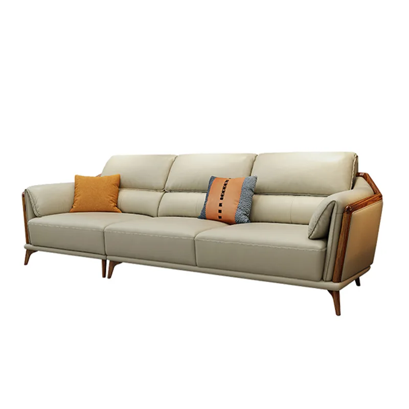 Ebony sofa, simple first layer cowhide, furniture combination
Ebony sofa, simple first layer cowhide, furniture combination