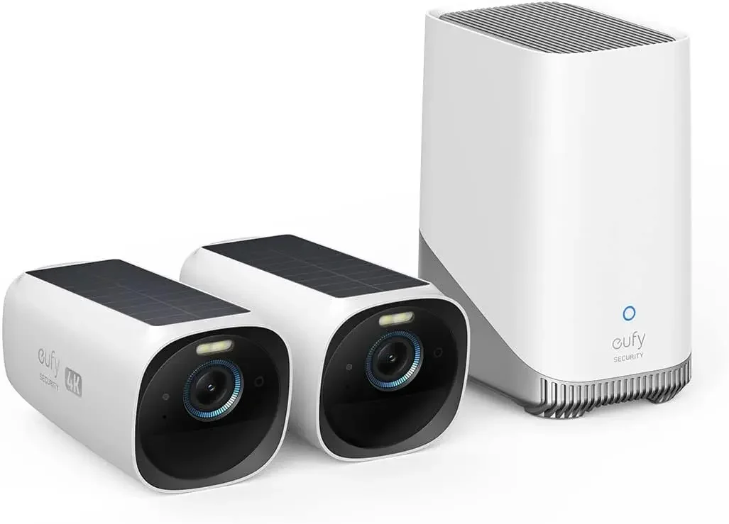 eufyCam S330 (eufyCam 3) Комплект из 4 камер, наружная беспроводная камера видеонаблюдения, 4K со встроенной солнечной панелью
eufyCam S330 (eufyCam 3) Комплект из 4 камер, наружная беспроводная камера видеонаблюдения, 4K со встроенной солнечной панелью