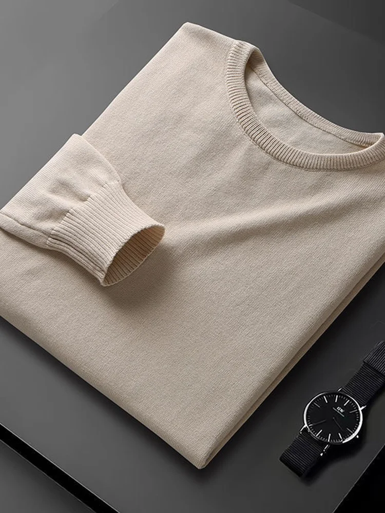 Men's round Ne Basic Knitwear Sweater Pure Color Inner irt Autumn Winter New Sle Slim Fit Knitted Pullover Long Sve
Men's round Ne Basic Knitwear Sweater Pure Color Inner irt Autumn Winter New Sle Slim Fit Knitted Pullover Long Sve