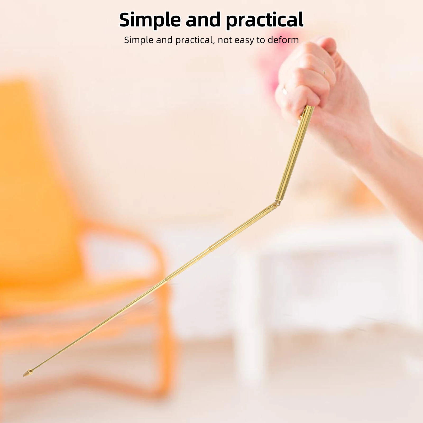 Telescopic Brass Ruler Dowsing Rod Portable Folding Water Divining Stick Manual Daily Use Tool for Dragon Vein Detection
Telescopic Brass Ruler Dowsing Rod Portable Folding Water Divining Stick Manual Daily Use Tool for Dragon Vein Detection