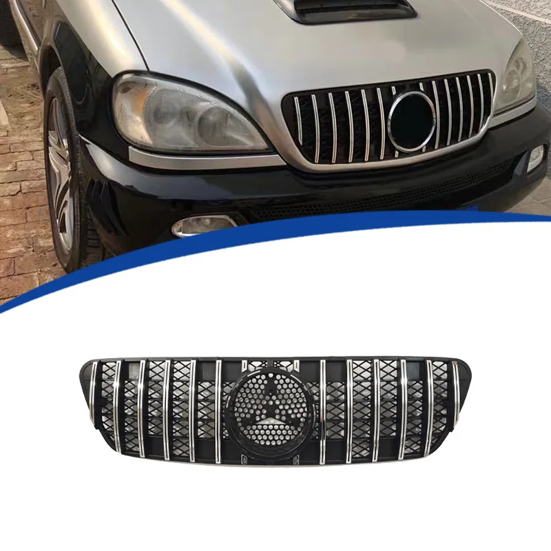 Suitable for replacing the original grille of the 1998-2004 Mercedes Benz ML W163 GT model
Suitable for replacing the original grille of the 1998-2004 Mercedes Benz ML W163 GT model