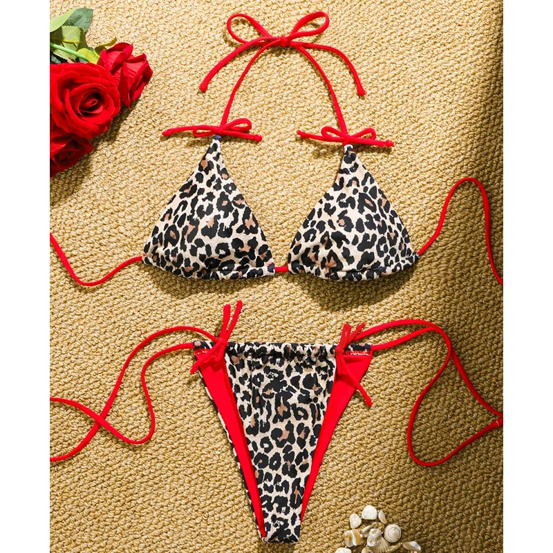 Leopard Print Bikini Set Women Adjustable Tie Side Bandage Swimwear Sexy Two-Piece Bathing Suit Beach Vacation Купальник Женский
Leopard Print Bikini Set Women Adjustable Tie Side Bandage Swimwear Sexy Two-Piece Bathing Suit Beach Vacation Купальник Женский