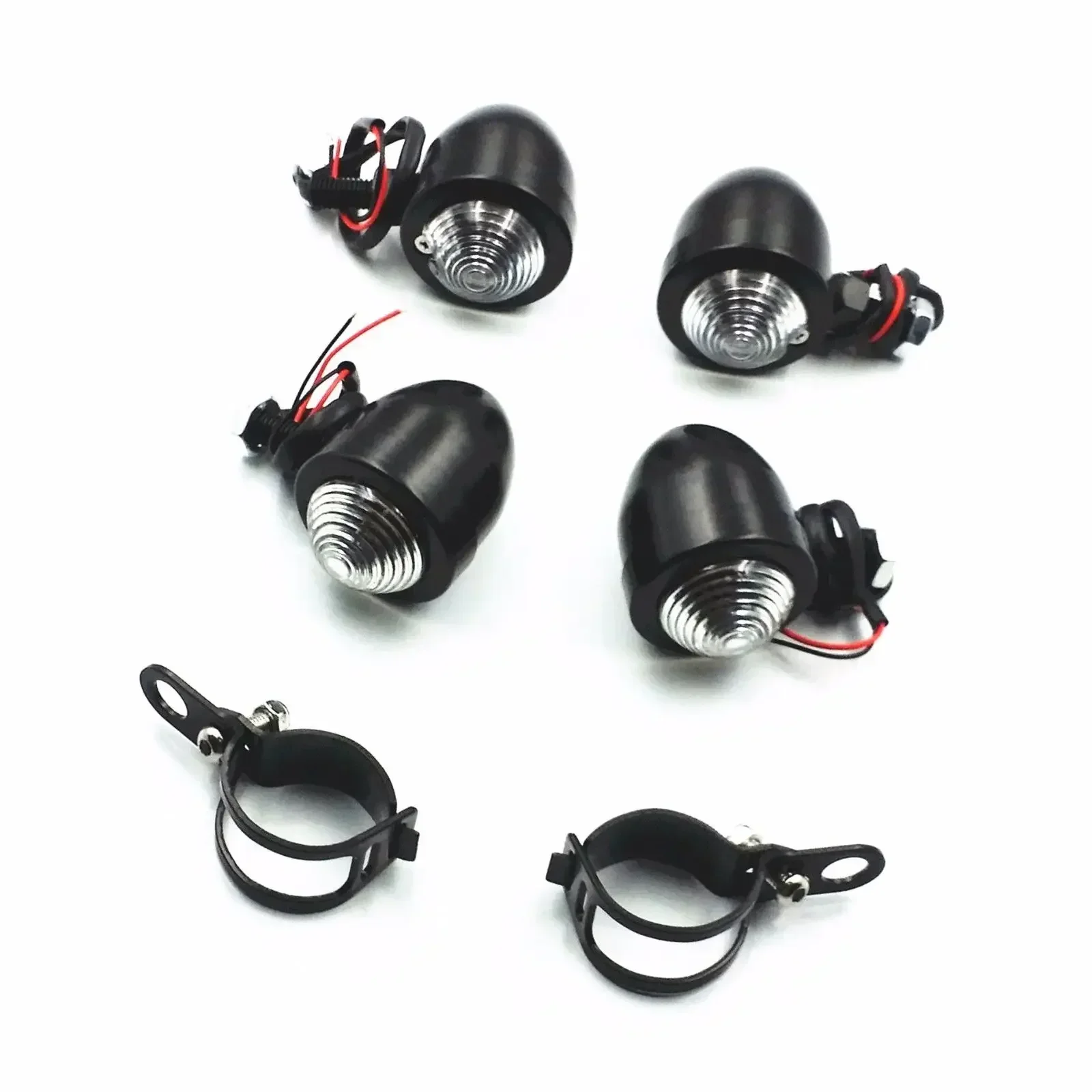 Motorcycle Turn Signals W/ Fork Clamp For Harley Honda Kawasaki Suzuki Yamaha XL
Motorcycle Turn Signals W/ Fork Clamp For Harley Honda Kawasaki Suzuki Yamaha XL