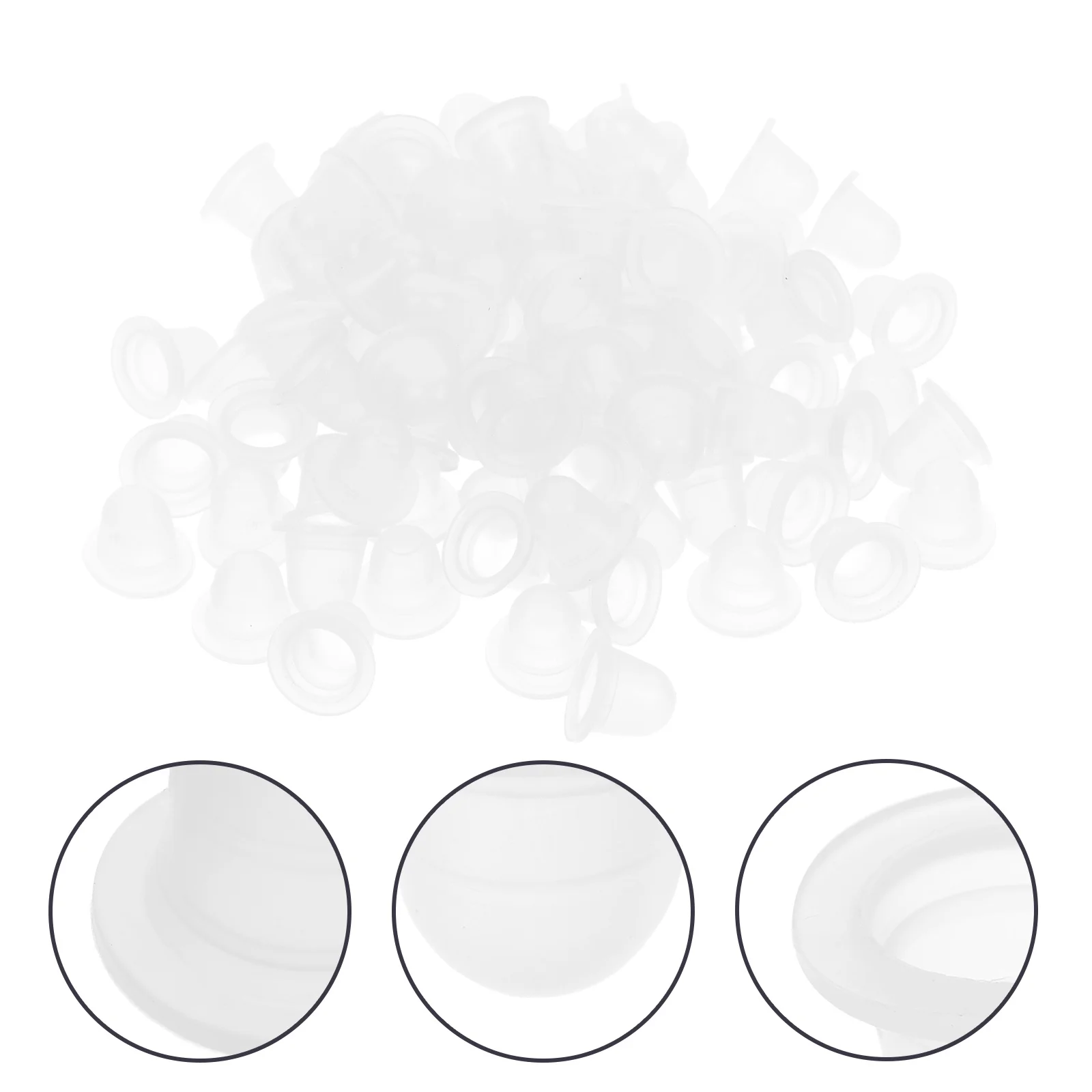 100Pcs Disposable Ink Cups Silicone Pigment Caps for Eyelash Extension Eyebrow Tattoo Tools Kits Supplies
100Pcs Disposable Ink Cups Silicone Pigment Caps for Eyelash Extension Eyebrow Tattoo Tools Kits Supplies