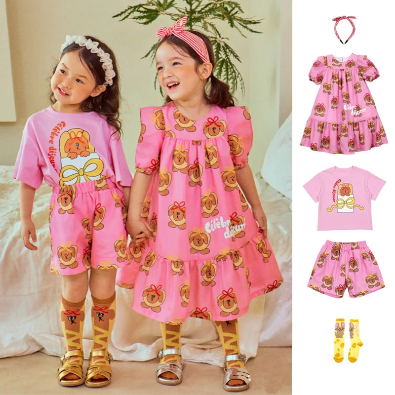 Summer 2025 New Girls' Korean-Style Princess Dress & Cartoon-Print T-Shirt Shorts Set - Cute Two-Piece Outfit
Summer 2025 New Girls' Korean-Style Princess Dress & Cartoon-Print T-Shirt Shorts Set - Cute Two-Piece Outfit