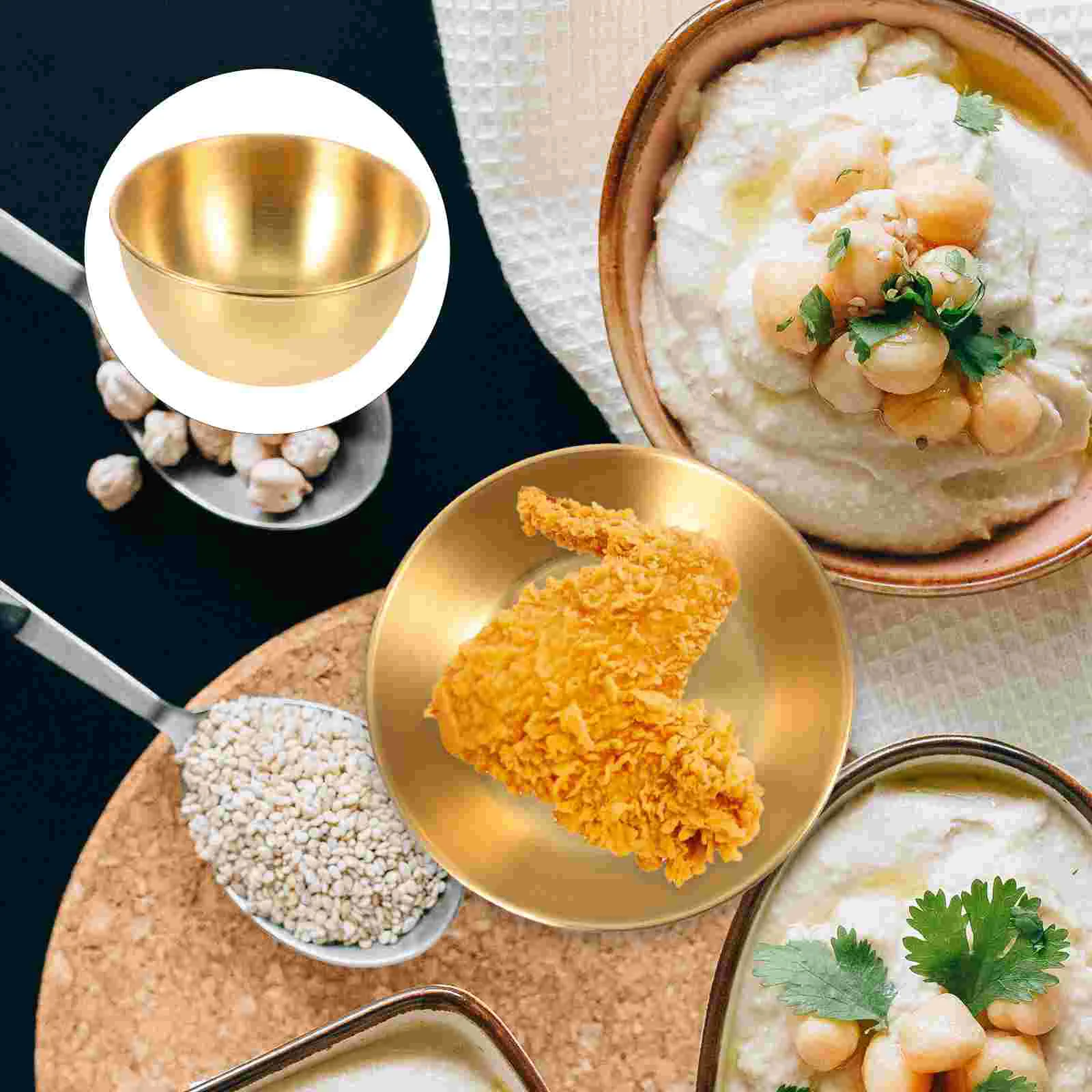 5pcs Stainless Steel Sauce Dishes Deep Wide Bowls for Dipping Seasoning Flavor Appetizer Plates Home Restaurant Catering
5pcs Stainless Steel Sauce Dishes Deep Wide Bowls for Dipping Seasoning Flavor Appetizer Plates Home Restaurant Catering