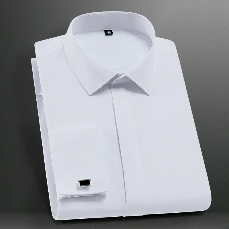 New Fashion Stand Collar Long Sleeve Slim Fit Soft Comfortable Social Dress Shirts Men Party Wedding Male Tuxedo White Shirts
New Fashion Stand Collar Long Sleeve Slim Fit Soft Comfortable Social Dress Shirts Men Party Wedding Male Tuxedo White Shirts