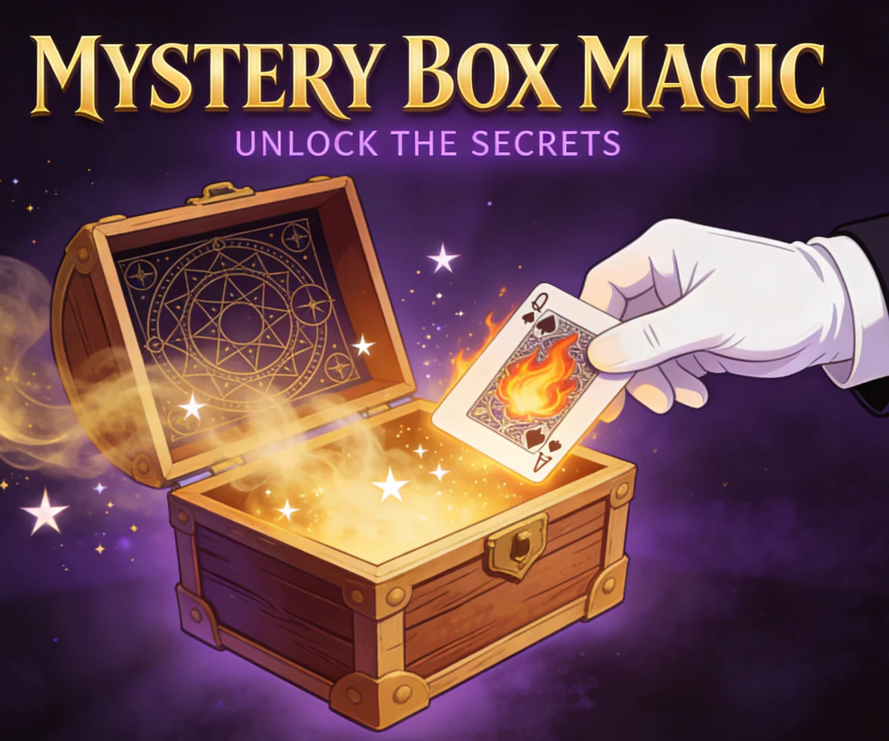 Mystery Box Magic Trick, Wand Passing Thru Ring in Box Penetration Illusion for Close Up Stage Table Mentalism Gimmick Prop
Mystery Box Magic Trick, Wand Passing Thru Ring in Box Penetration Illusion for Close Up Stage Table Mentalism Gimmick Prop