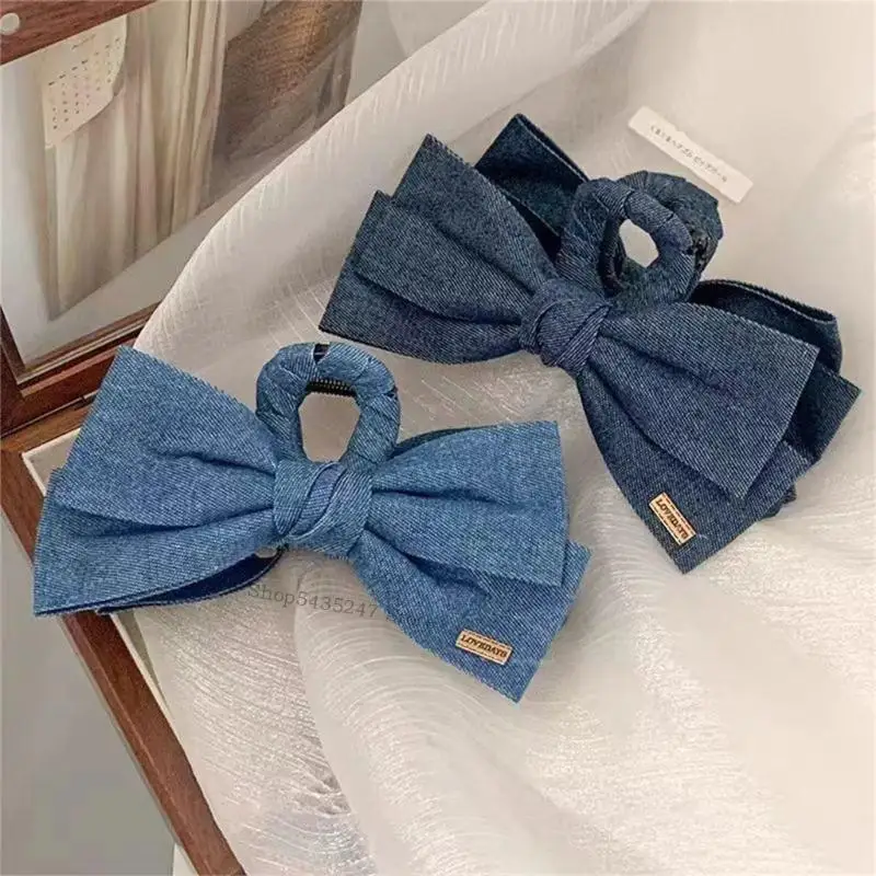 Stylish Blue Jeans Bows Hair Clip For Women Girls Secure Grip Hairpin Hair Accessory Fashion Ponytails Holder
Stylish Blue Jeans Bows Hair Clip For Women Girls Secure Grip Hairpin Hair Accessory Fashion Ponytails Holder
