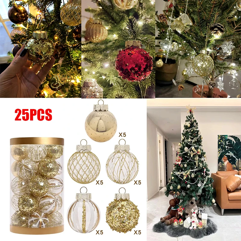 25Pcs 6cm Christmas Ball Home Decor Christmas Tree Hanging Ornaments Decoration For Home Wedding Party New Year's Eve Decoration
25Pcs 6cm Christmas Ball Home Decor Christmas Tree Hanging Ornaments Decoration For Home Wedding Party New Year's Eve Decoration