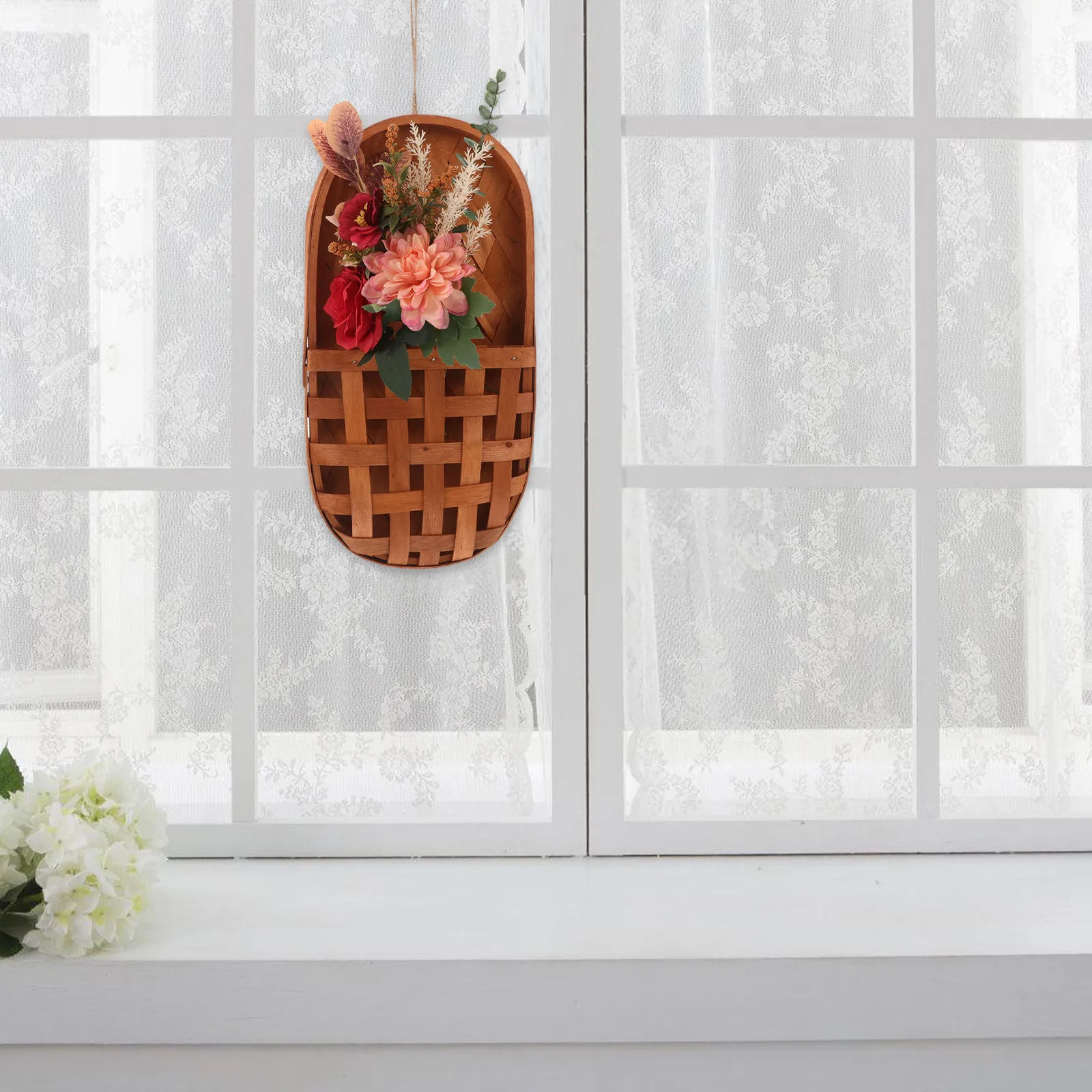 Wall Mounted Planter Basket Rustic Woven Hanging Storage Decorative Boho Kitchen Vegetable Organizer Farmhouse Storage Basket
Wall Mounted Planter Basket Rustic Woven Hanging Storage Decorative Boho Kitchen Vegetable Organizer Farmhouse Storage Basket