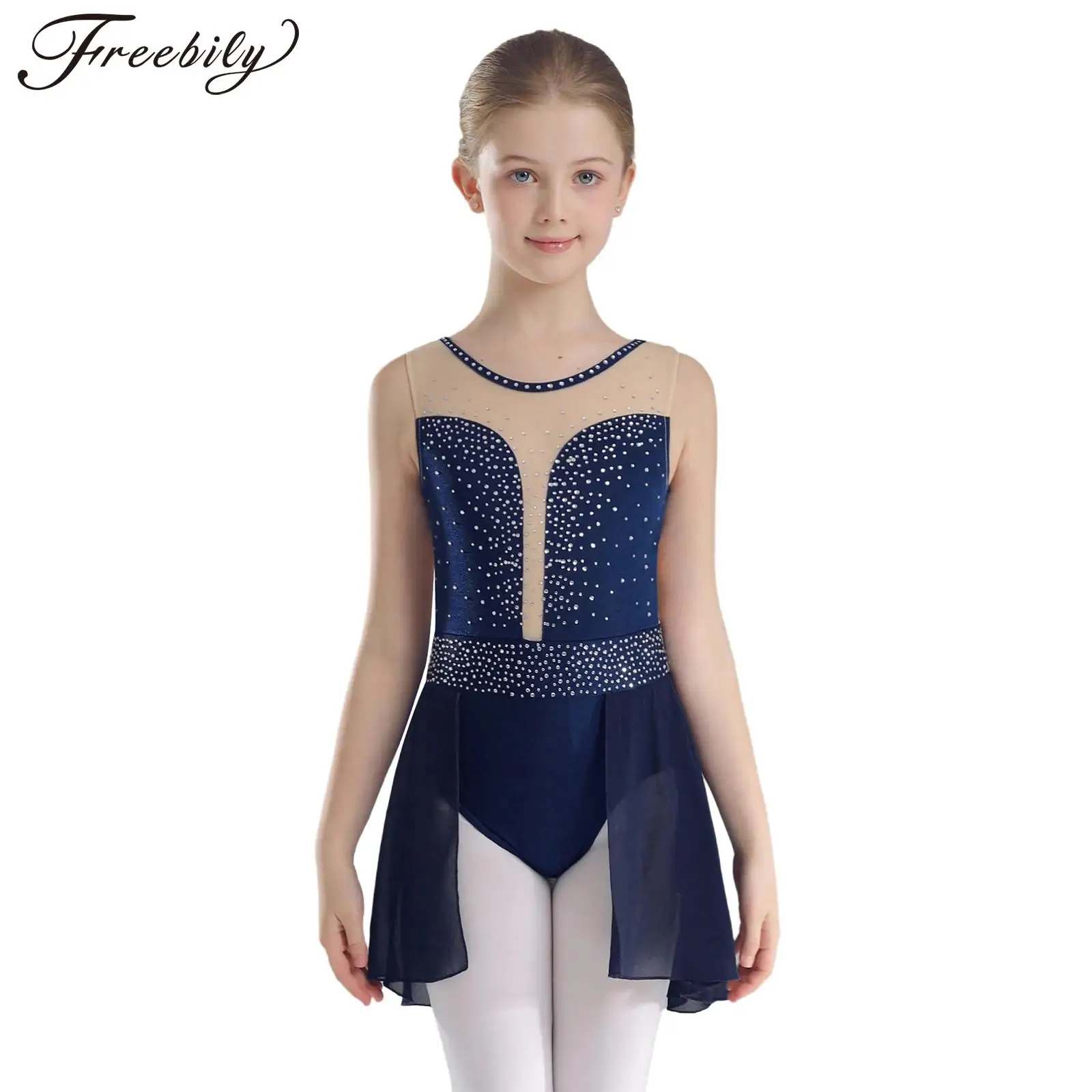 Kids Girls Lyrical Ballet Dance Tutu Dress Leotard Bodysuit Sparkly Rhinestones Figure Ice Skating Dress Performance Dancewear
Kids Girls Lyrical Ballet Dance Tutu Dress Leotard Bodysuit Sparkly Rhinestones Figure Ice Skating Dress Performance Dancewear