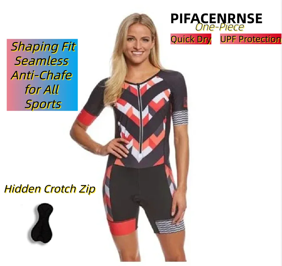Cycling Triathlon Suit, Women Skinsuit One Piece Bike Jumpsuit Bodysuit Summer Short Sleeve Trajes Ciclismo Triathlon Jumpsuit
Cycling Triathlon Suit, Women Skinsuit One Piece Bike Jumpsuit Bodysuit Summer Short Sleeve Trajes Ciclismo Triathlon Jumpsuit