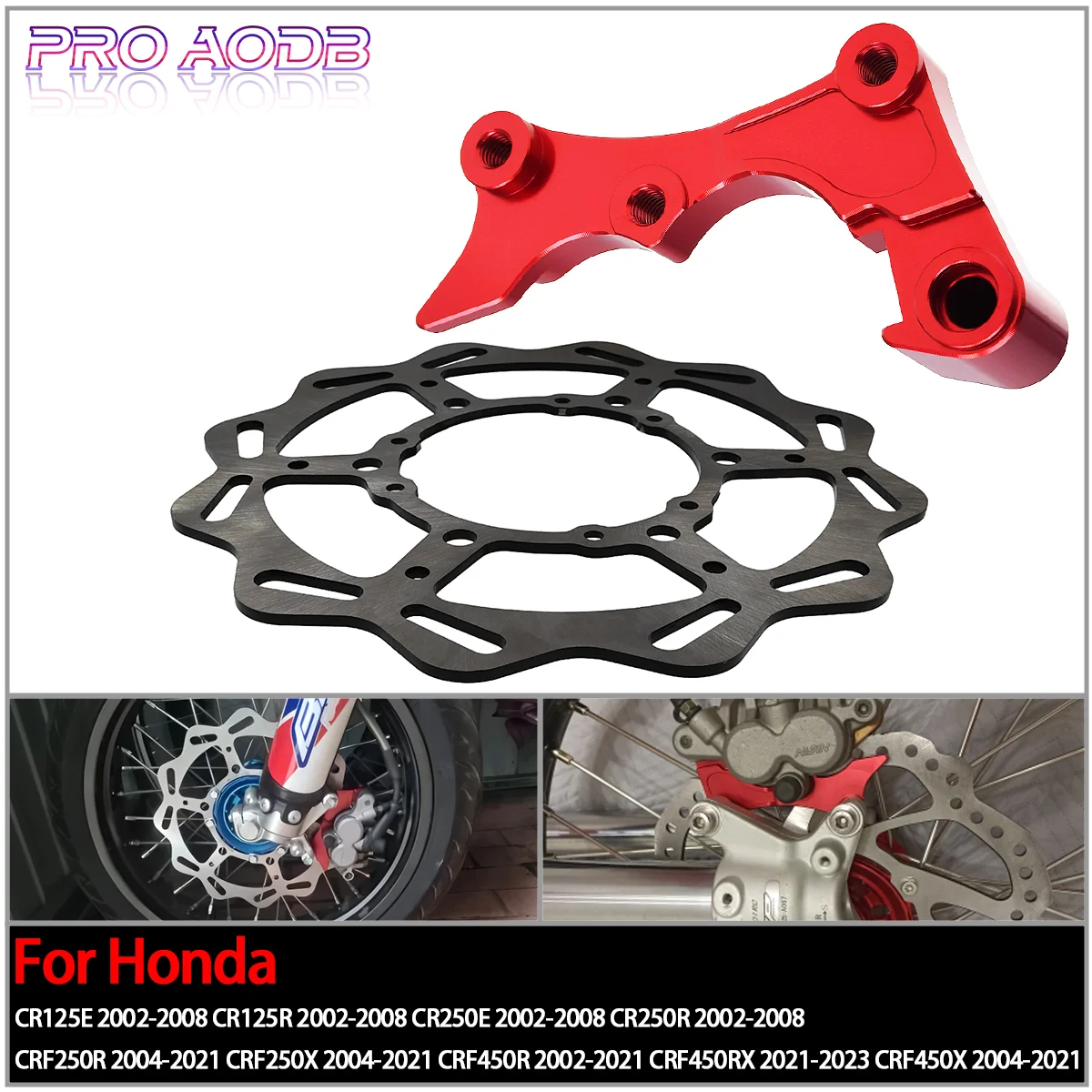For Honda CR125E CR125R CRE CRF 125 250 450 CR250R CRF250X CRF250R CRF450R 450X Motorcycle CNC Brake Disc Adapter Bracket 270MM
For Honda CR125E CR125R CRE CRF 125 250 450 CR250R CRF250X CRF250R CRF450R 450X Motorcycle CNC Brake Disc Adapter Bracket 270MM