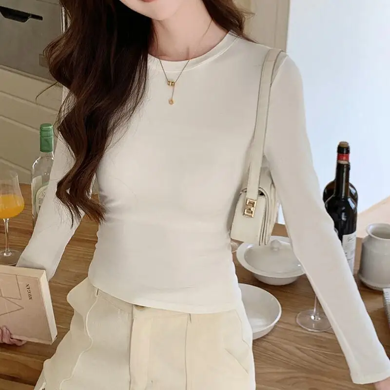 High-end casual women's t-shirt women's slim bottoming shirt right shoulder long-sleeved tops with hot girl trend hot style
High-end casual women's t-shirt women's slim bottoming shirt right shoulder long-sleeved tops with hot girl trend hot style