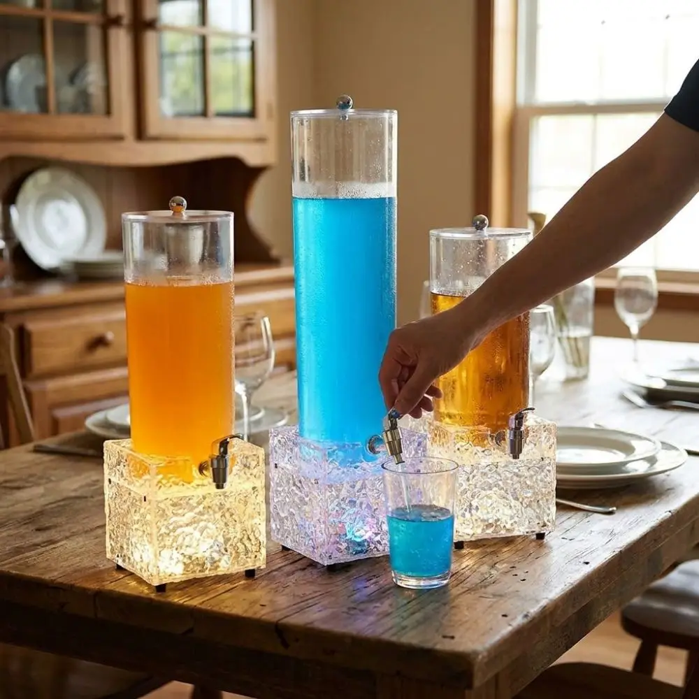 2L Large Capacity LED Luminous Beer Tower Acrylic Unbreakable Beer Tower Dispenser Food Grade Rechargeable Color Light
2L Large Capacity LED Luminous Beer Tower Acrylic Unbreakable Beer Tower Dispenser Food Grade Rechargeable Color Light