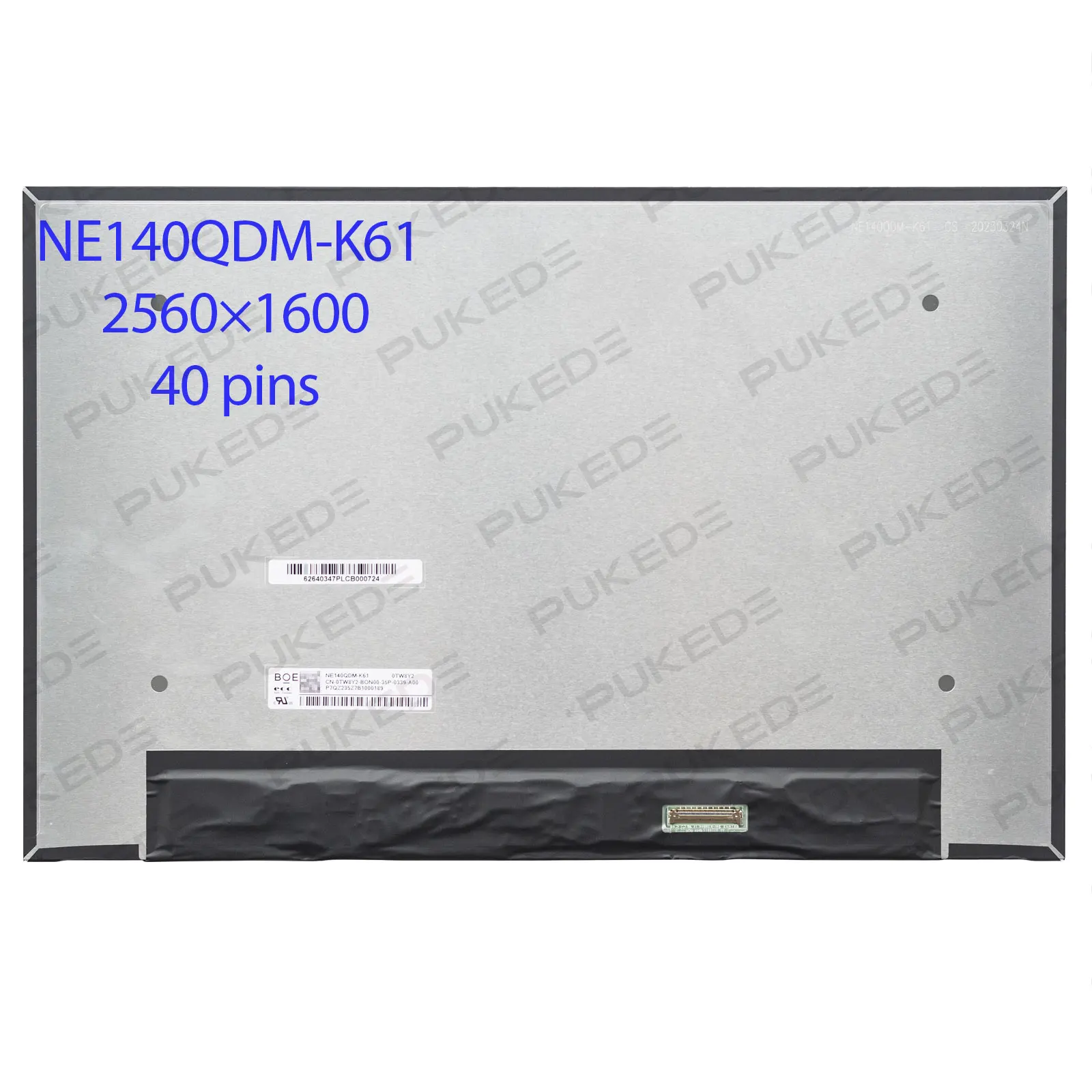 14,0-дюймовый сенсорный ЖК-экран для ноутбука NE140QDM-K61 LP140WQA-SPB1, замена панели дисплея 2560 × 1600 40 контактов
14,0-дюймовый сенсорный ЖК-экран для ноутбука NE140QDM-K61 LP140WQA-SPB1, замена панели дисплея 2560 × 1600 40 контактов