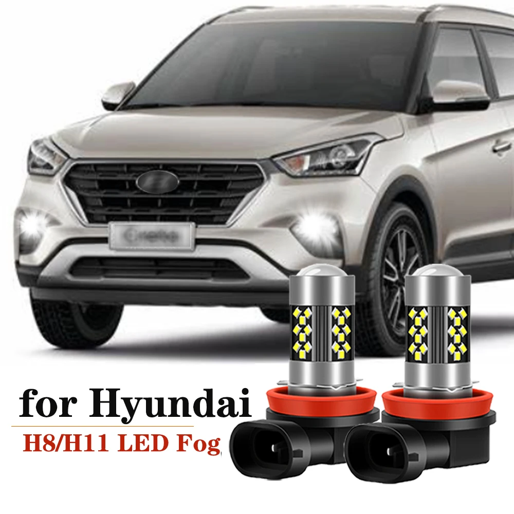 2pcs LED Fog Light Blub Lamp Canbus H8 For Hyundai Creta Genesis i20 i30 i40 ix35 Kona Santa Fe Sonata Tucson 2015-2018 Grandeur
2pcs LED Fog Light Blub Lamp Canbus H8 For Hyundai Creta Genesis i20 i30 i40 ix35 Kona Santa Fe Sonata Tucson 2015-2018 Grandeur