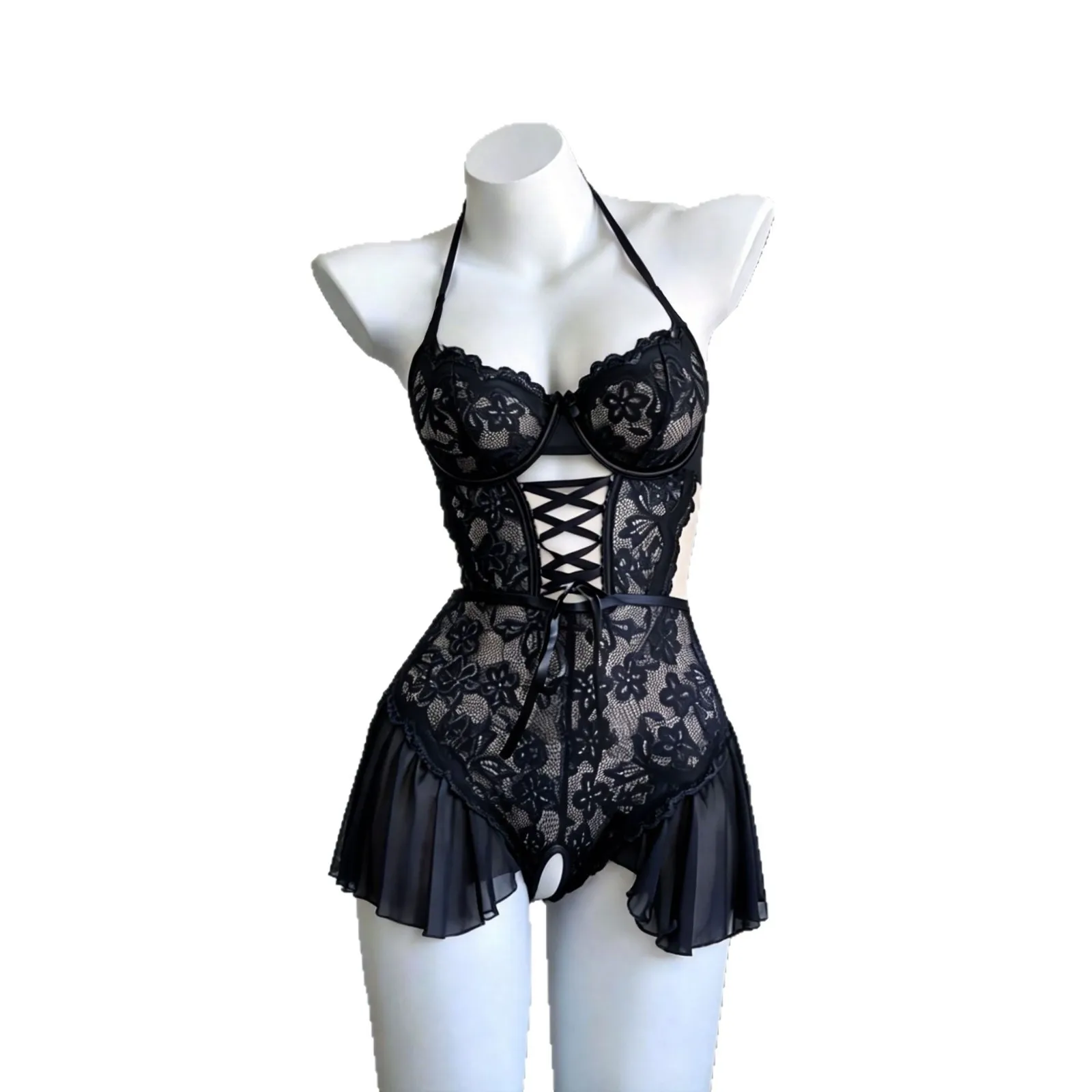 Flirty Lingerie Set In Red, French-style Sexy Lace Nightwear Lightweight And Breathable Plus-size Women's Underwear NY1Z
Flirty Lingerie Set In Red, French-style Sexy Lace Nightwear Lightweight And Breathable Plus-size Women's Underwear NY1Z