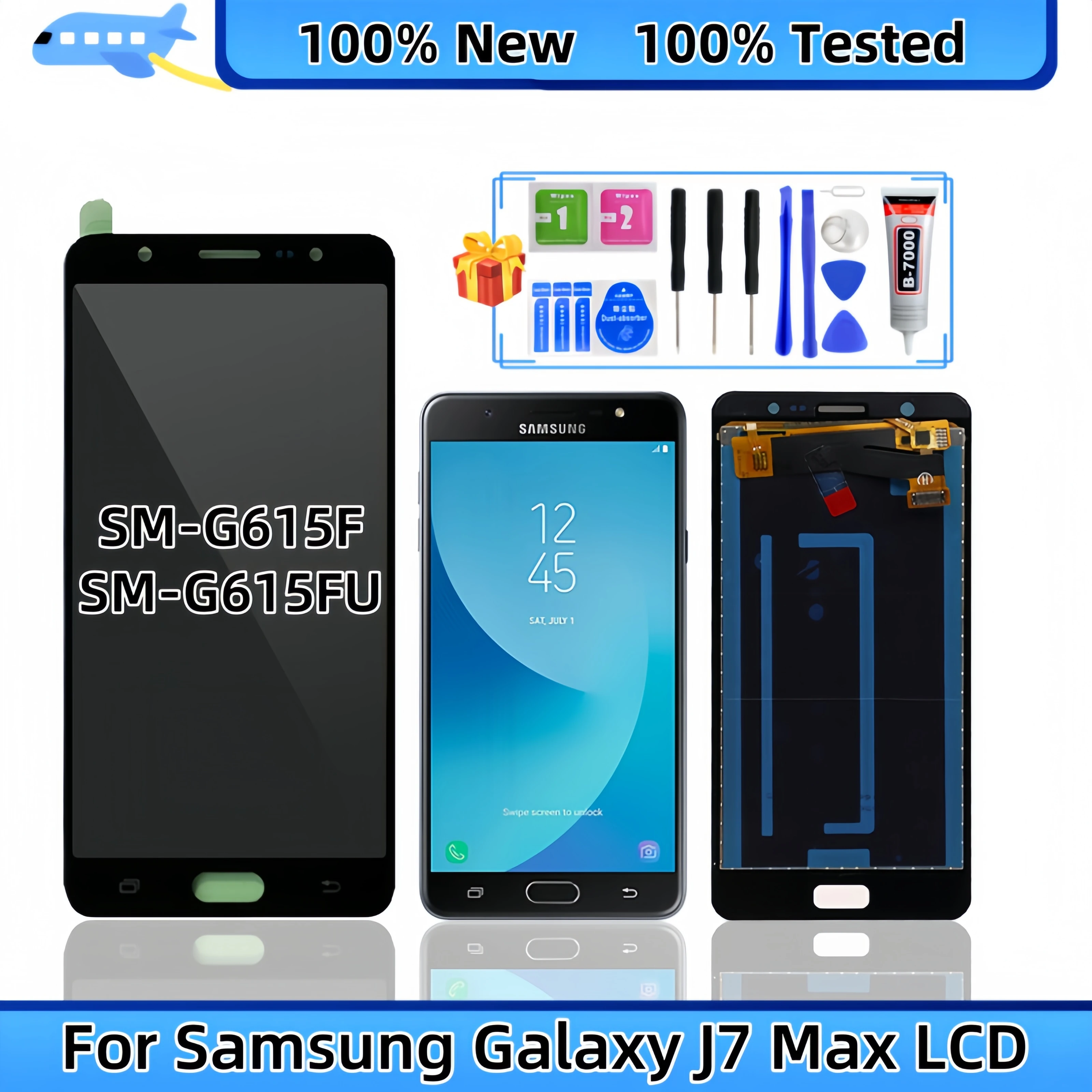 Для Samsung Galaxy J7 Max 2017 SM-G615F SM-G615FU ЖК-дисплей с сенсорным экраном в сборе, запасные части для ЖК-дисплея
Для Samsung Galaxy J7 Max 2017 SM-G615F SM-G615FU ЖК-дисплей с сенсорным экраном в сборе, запасные части для ЖК-дисплея