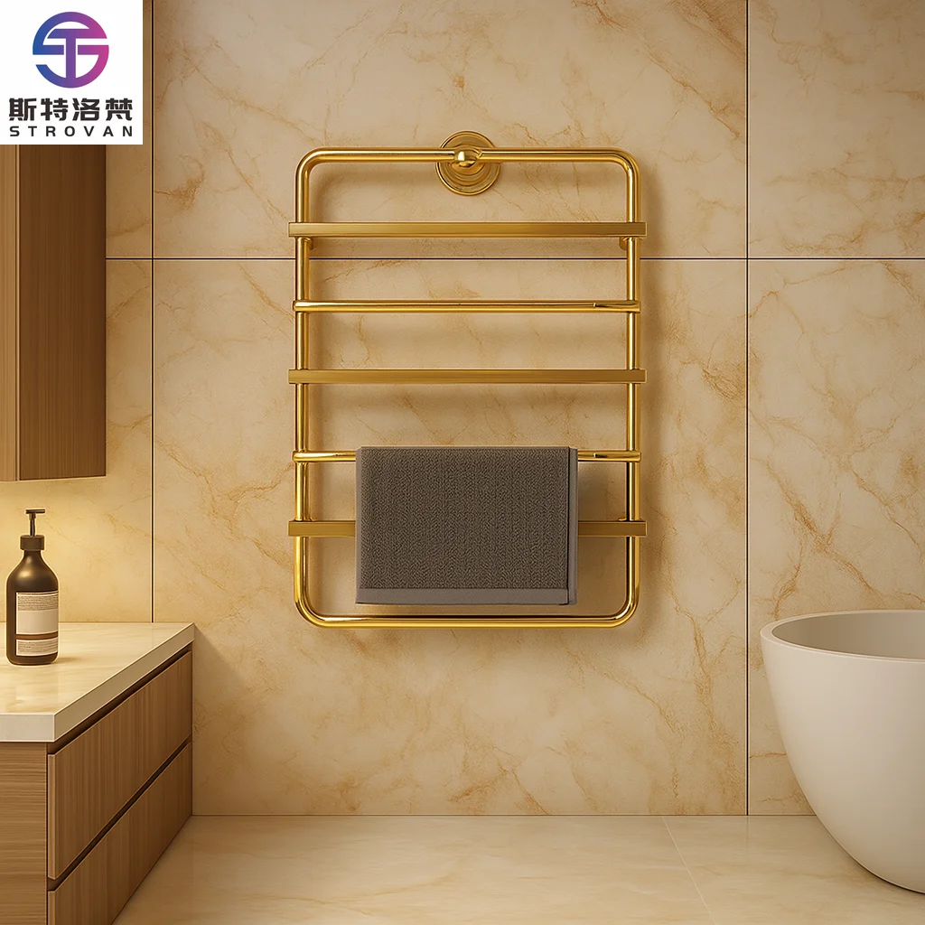 Hotel Style Heated Towel Rack Stylish Heated Towel Rail Gold Heated Towel Rack for Salon
Hotel Style Heated Towel Rack Stylish Heated Towel Rail Gold Heated Towel Rack for Salon