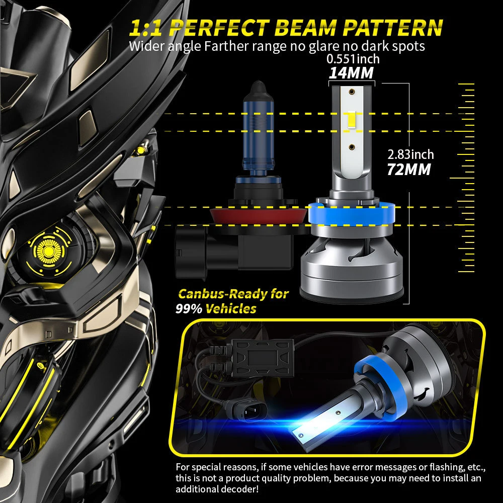 Автомобильная светодиодная фара H7 LED H4 H1H3 H8 H11 HB3 HB4 9005 9006 9012 6000K 60W 12000LM Автоматическая светодиодная лампа Турбо противотуманная фара 12 В 
Автомобильная светодиодная фара H7 LED H4 H1H3 H8 H11 HB3 HB4 9005 9006 9012 6000K 60W 12000LM Автоматическая светодиодная лампа Турбо противотуманная фара 12 В