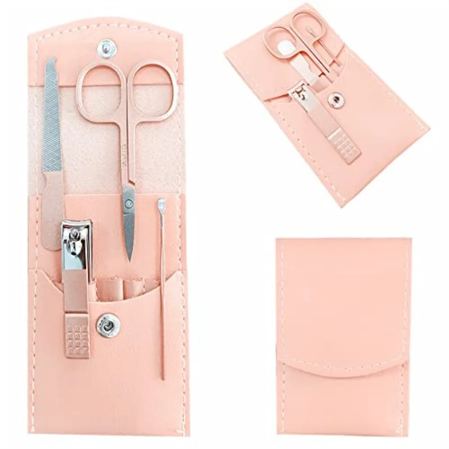 Manicure Set, Professional Women Nail Clippers Kit 4PCS Stainless Steel Nail Cutter Care Tools Professional Grooming Kits, PU L
Manicure Set, Professional Women Nail Clippers Kit 4PCS Stainless Steel Nail Cutter Care Tools Professional Grooming Kits, PU L