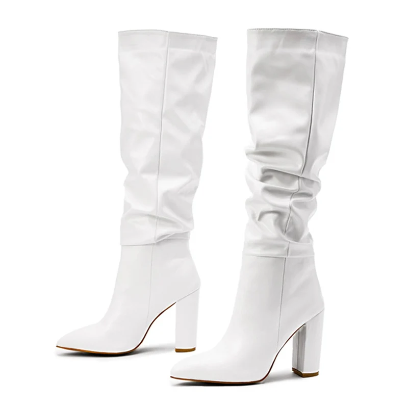 2023 Pointed Toe Thick Heel Over The Knee Boots Party Dress Dance Shoes Sleeve Pleated High Boots Women's Boots
2023 Pointed Toe Thick Heel Over The Knee Boots Party Dress Dance Shoes Sleeve Pleated High Boots Women's Boots