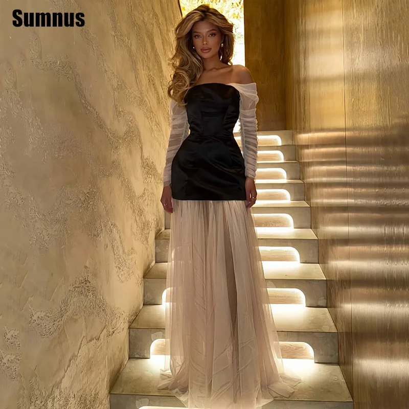 Sumnus Современные вечерние платья трапециевидной формы из тюля контрастного цвета с открытыми плечами Макси Вечерние платья Gala robes de soirée по индивидуальному заказу
Sumnus Современные вечерние платья трапециевидной формы из тюля контрастного цвета с открытыми плечами Макси Вечерние платья Gala robes de soirée по индивидуальному заказу