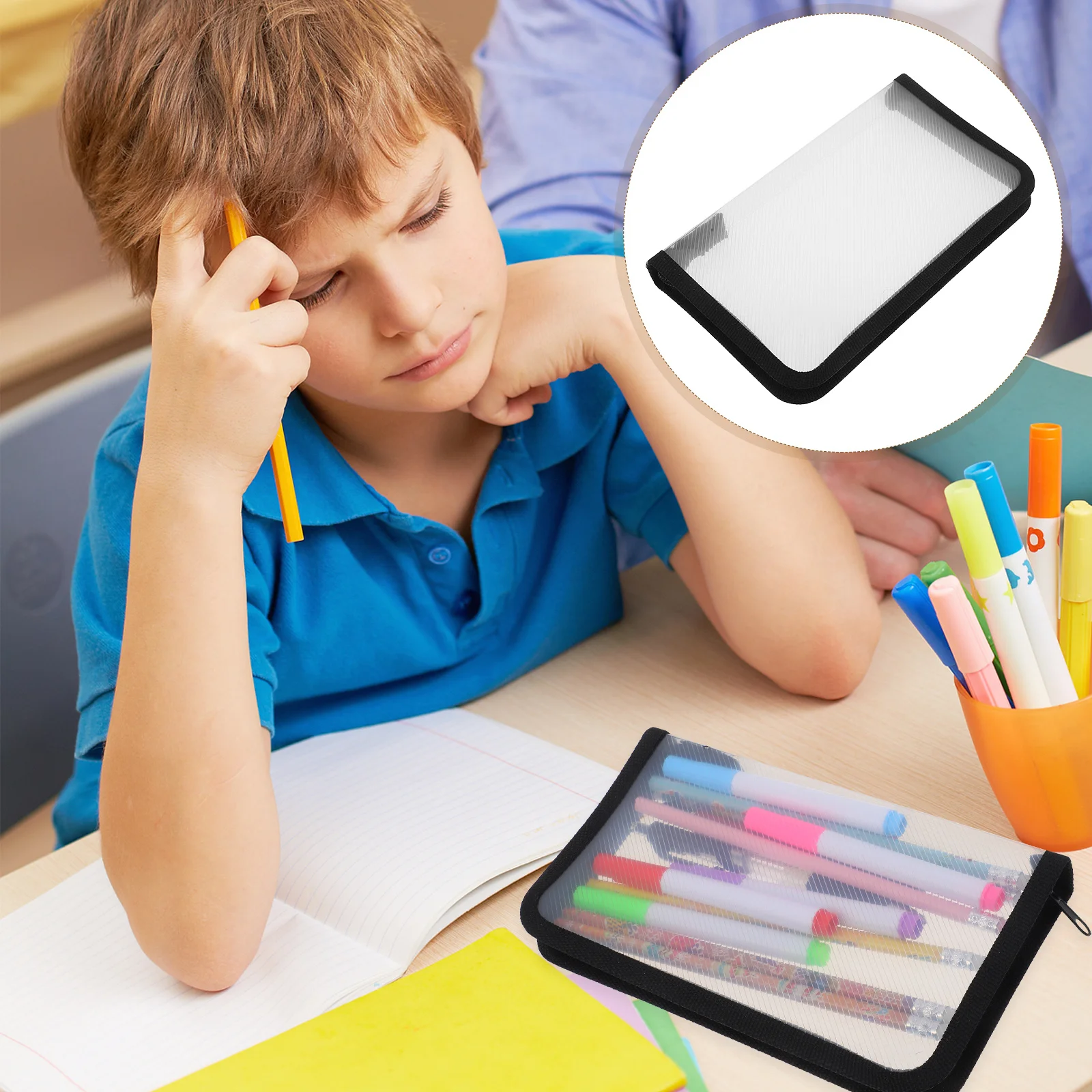 Прозрачный пенал на молнии, многофункциональный органайзер для канцелярских принадлежностей, сумка для школы, работы, путешествий, защита от царапин
Прозрачный пенал на молнии, многофункциональный органайзер для канцелярских принадлежностей, сумка для школы, работы, путешествий, защита от царапин