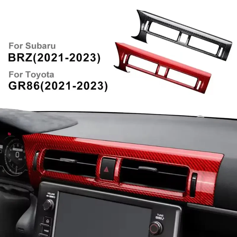For Subaru BRZ Toyota GR86 Real Dry Hard Carbon Fiber 2021 2023 2024 Center Air Outlet Vent Cover Left Hand Drive Interior Trim
For Subaru BRZ Toyota GR86 Real Dry Hard Carbon Fiber 2021 2023 2024 Center Air Outlet Vent Cover Left Hand Drive Interior Trim