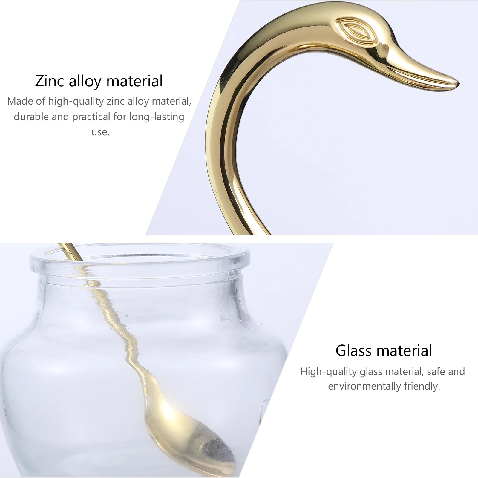 1Pcs Swan Rack Seasoning Jar Zinc Alloy Glass Kitchen Spice Container Practical Condiment Pot Salt Sugar Condiment Pot
1Pcs Swan Rack Seasoning Jar Zinc Alloy Glass Kitchen Spice Container Practical Condiment Pot Salt Sugar Condiment Pot