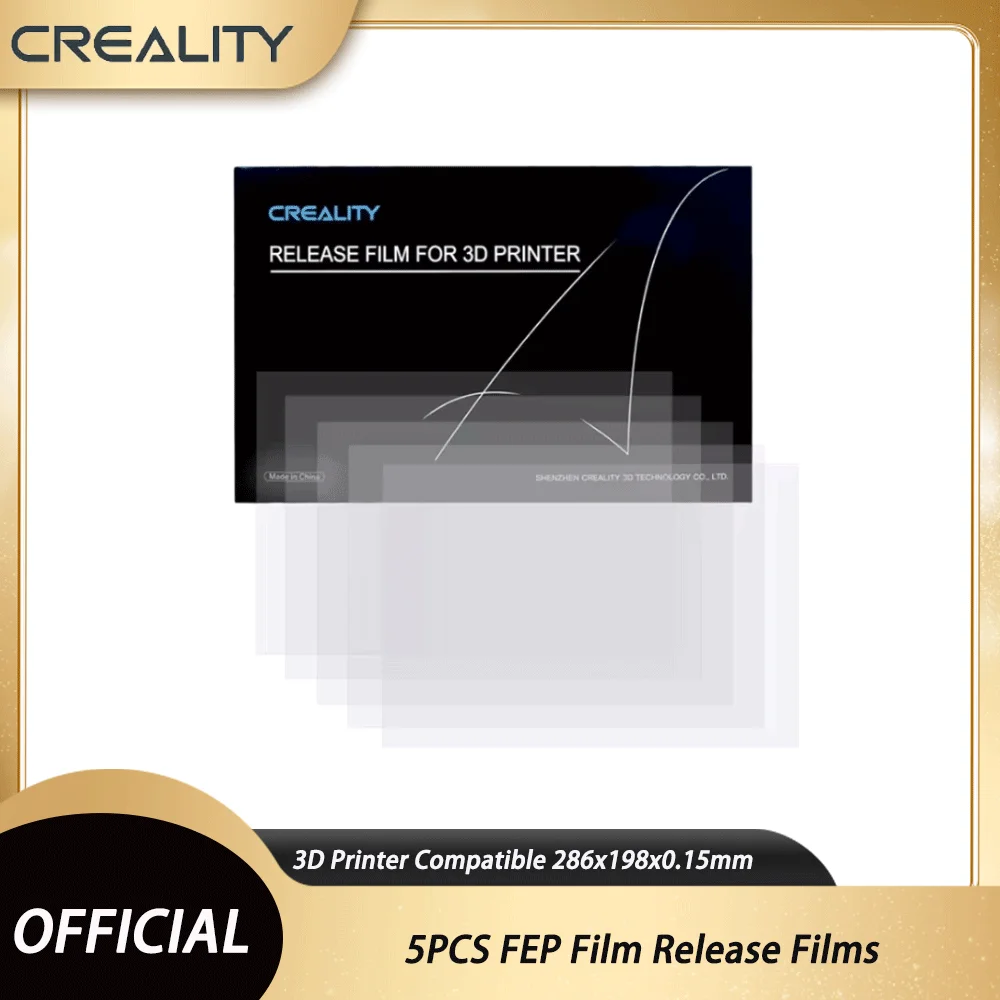 Creality 5PCS FEP Film Release Films for HALOT MAGE/HALOT MAGE pro 10Inch LCD SLA DLP 3D Printer Compatible 286x198x0.15mm
Creality 5PCS FEP Film Release Films for HALOT MAGE/HALOT MAGE pro 10Inch LCD SLA DLP 3D Printer Compatible 286x198x0.15mm