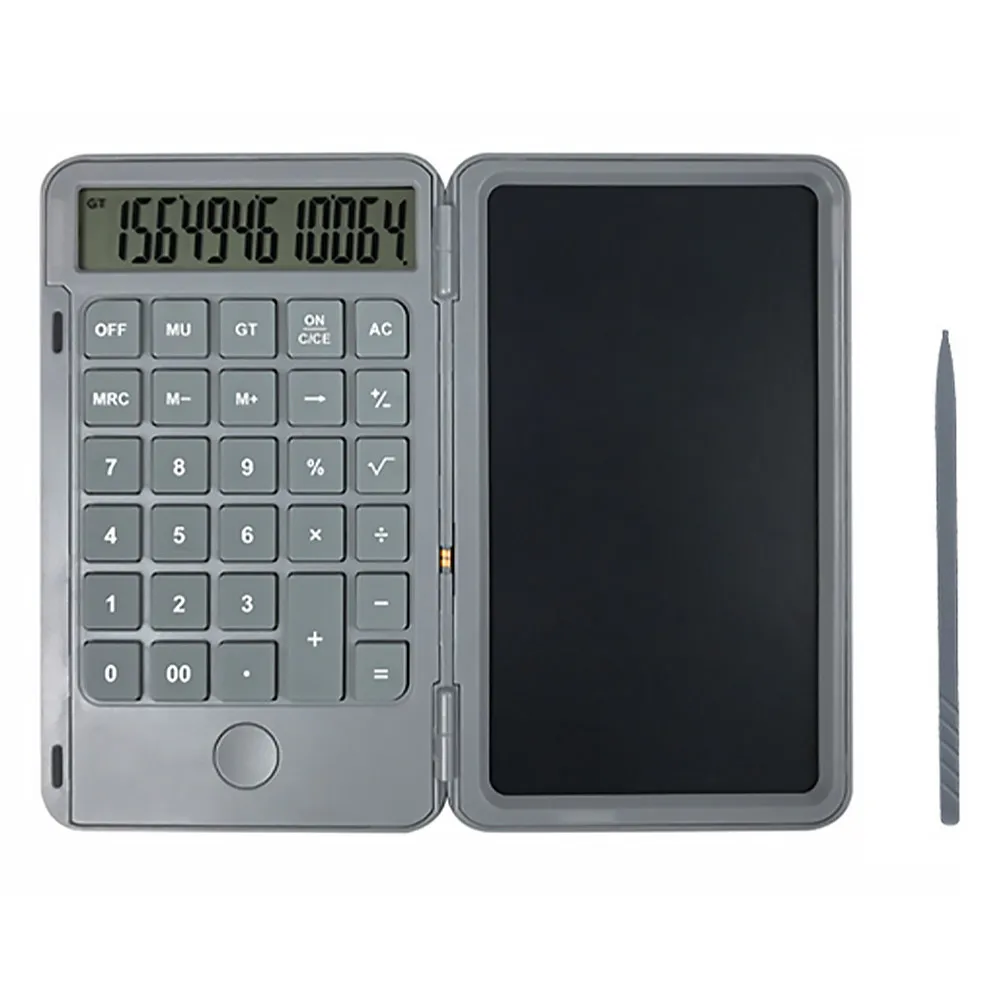 Rechargeable Calculator Premium PP and Silicone Material Foldable Design with Writing Board for School Office Accounting
Rechargeable Calculator Premium PP and Silicone Material Foldable Design with Writing Board for School Office Accounting